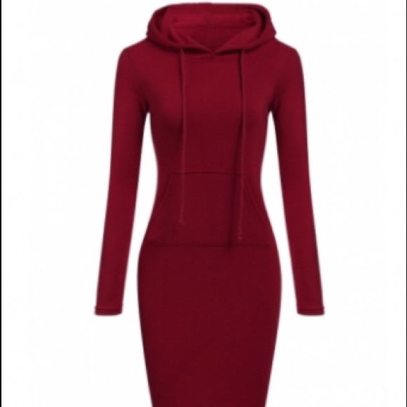 🏆HP🏆Final Restock🆕Hooded Sweatshirt Dress - Picture 6 of 8